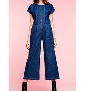 Never worn denim jumpsuit